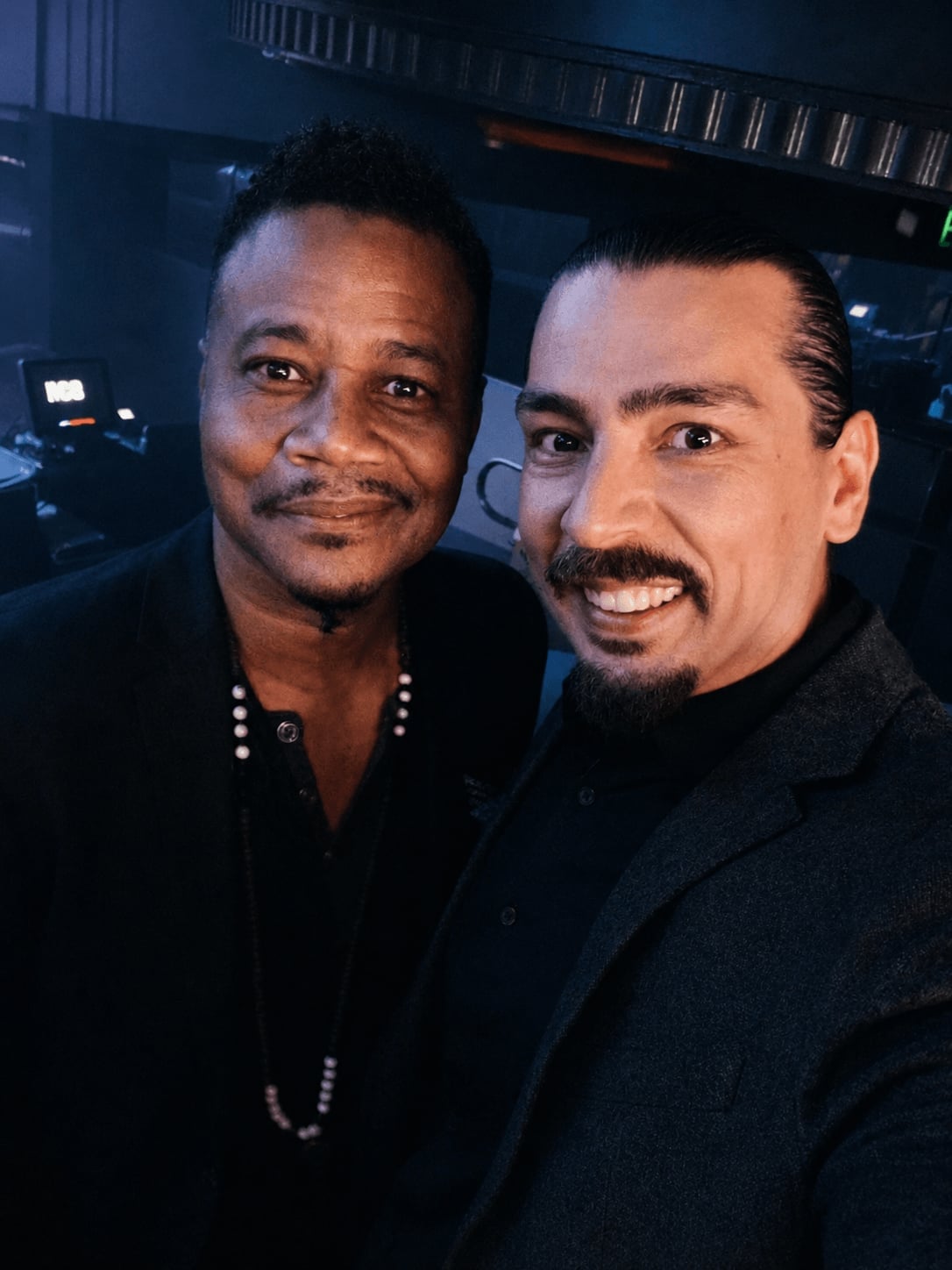 Davit Ro with Cuba Gooding Jr.