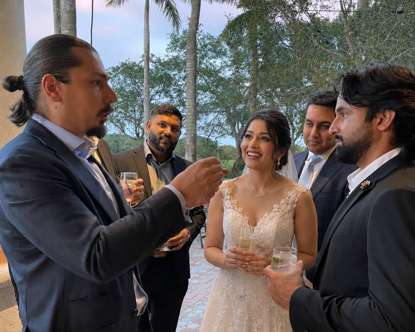 Miami Magician Wedding Event Cocktail Hour Magic Show