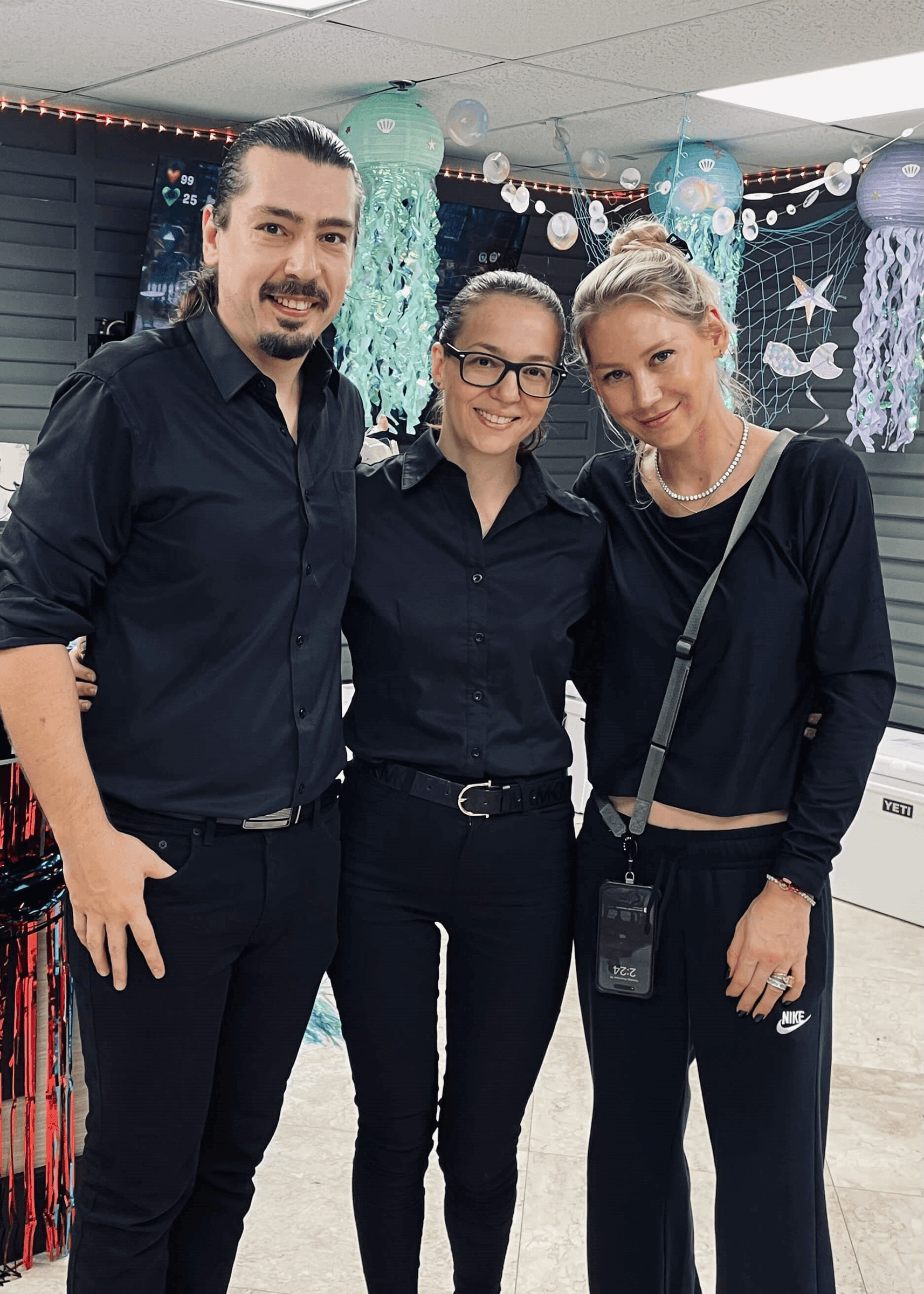 Davit Ro & Kate Ro with Anna Kournikova